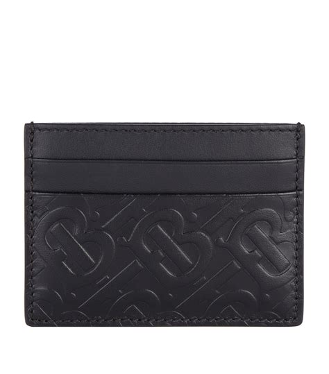 burberry black monogram card holder